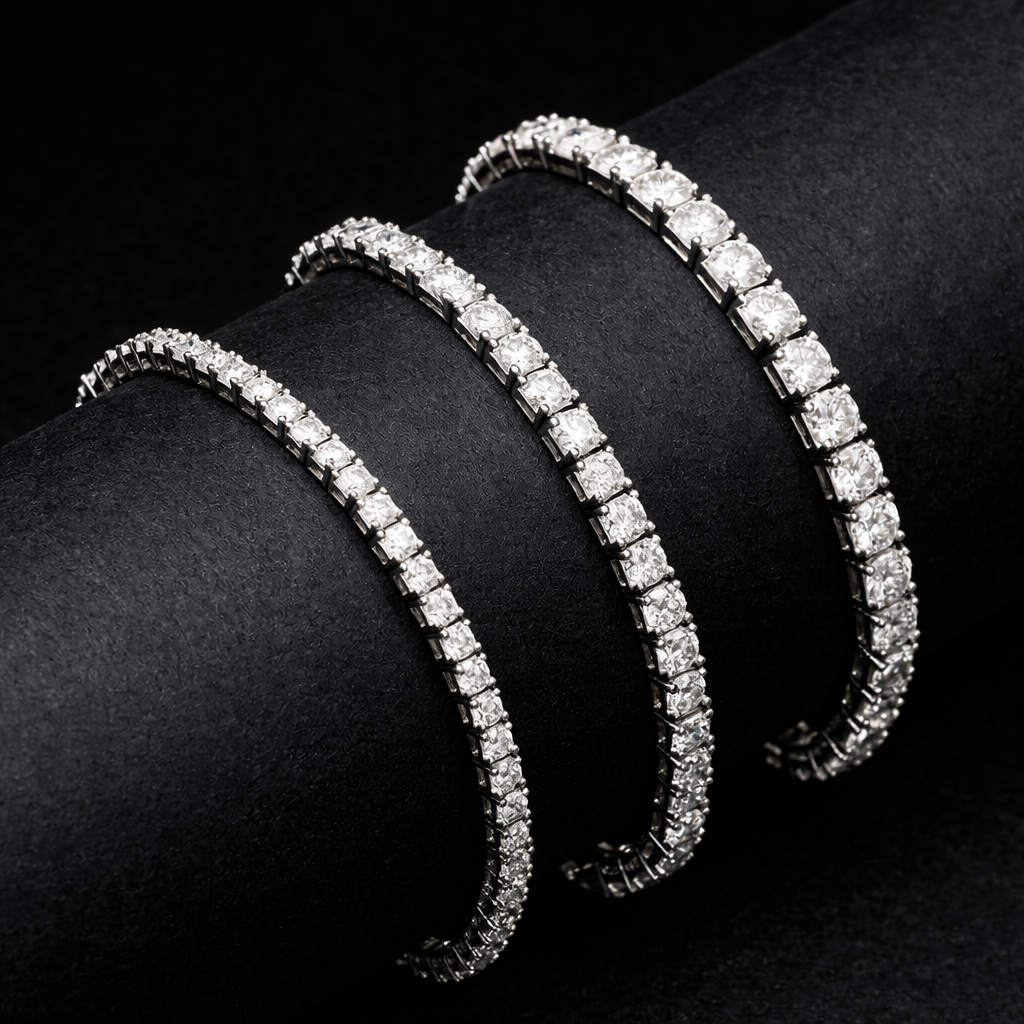 ✨Sterling Silver Moissanite Tennis Bracelet✨