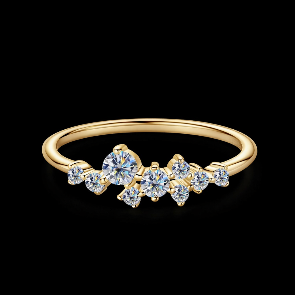 ✨ Sterling Silver Moissanite Star Ring✨