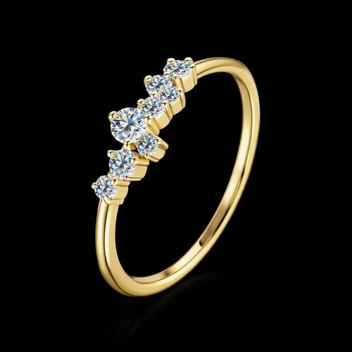 ✨ Sterling Silver Moissanite Star Ring✨