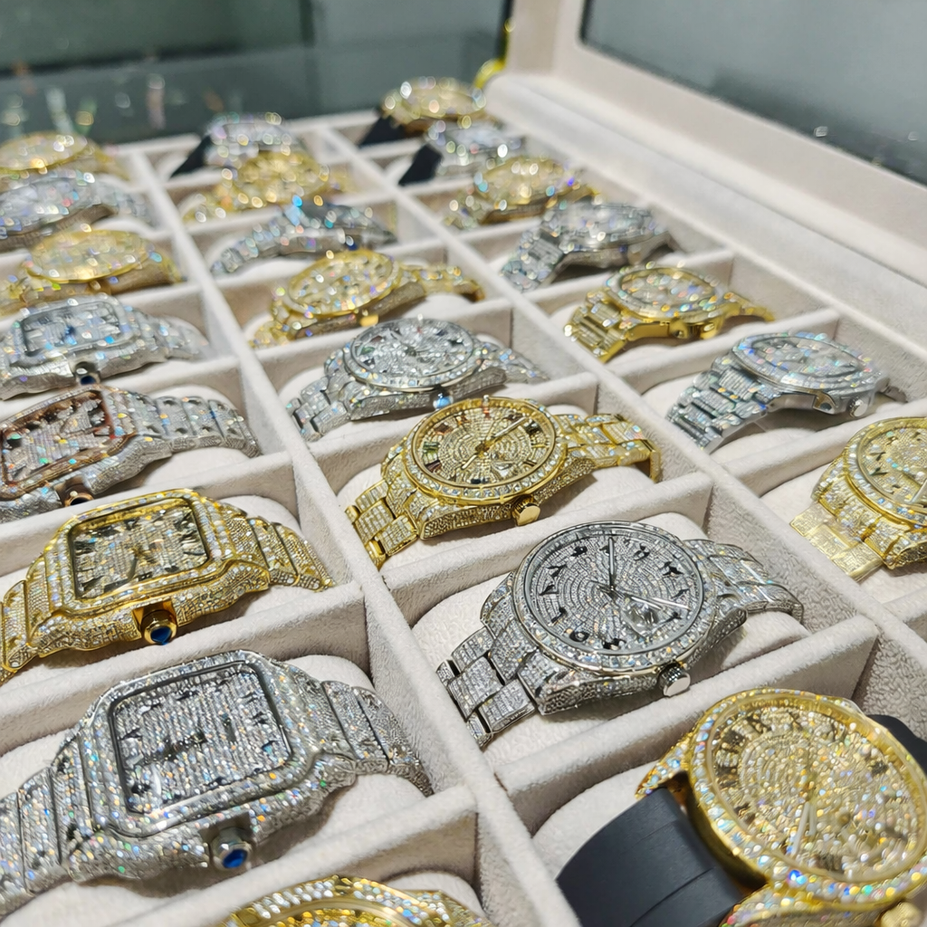 ✨ High-End Moissanite Diamond Watch – Iced Out Luxury Hip Hop Timepiece✨