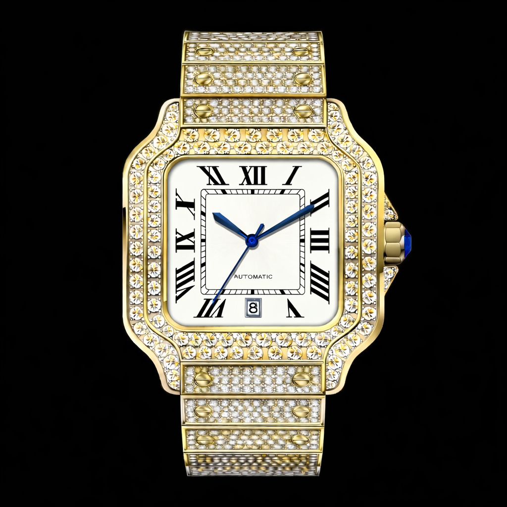 ✨ High-End Moissanite Diamond Watch – Iced Out Luxury Hip Hop Timepiece✨